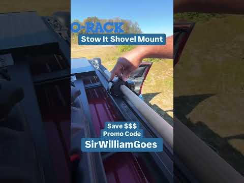 RhinoRack Stow It Shovel Mount. Quick and Simple Mount #overland #rhinorack #roofrack #overlanding