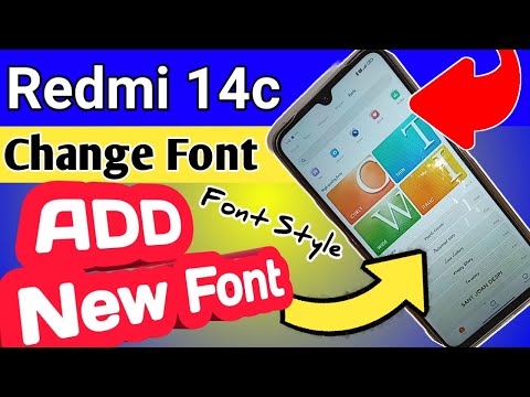 Redmi 14c change font style // How to change Font style