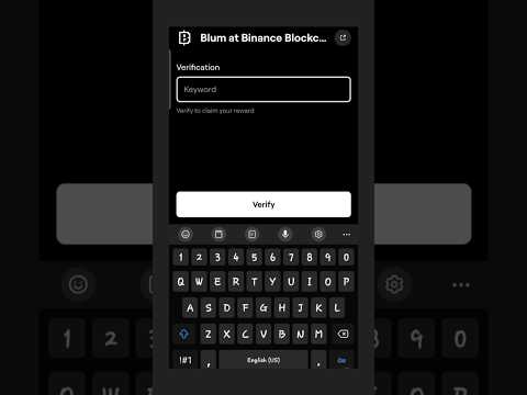 Blum at binance blockchain week Video code |blum video code | blum to day|#blumairdrop#blumcode#blum