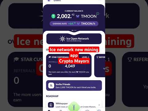 Crypto Mayers Referral code, Ice network new app