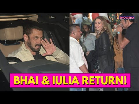 Salman Khan Returns From Jamnagar After Celebrating Birthday & New Year With Ambanis, Iulia & Family