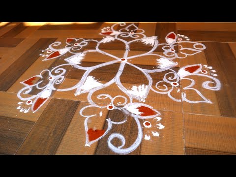 easy daily rangoli / padmam muggu / daily rangoli / Friday ముగ్గులు/ Friday rangoli