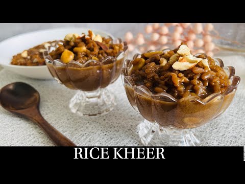 Healthy Rice Kheer With Jaggery | Easy Rice Kheer | Rice Jaggery Sweet| Payasam - By Natasha