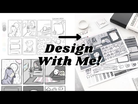 Design With Me | Sketching a Planner Sticker Kit