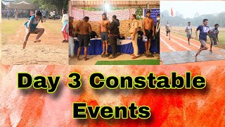 Day 3 Constable Events # Long Jump # Running # Certificate Verification