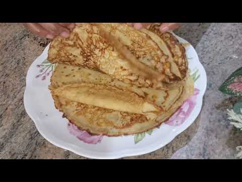 YUmmiest Crepe/ pancake  I have ever made. So delicious, Breakfast Crepe #asmr  #food #crepe