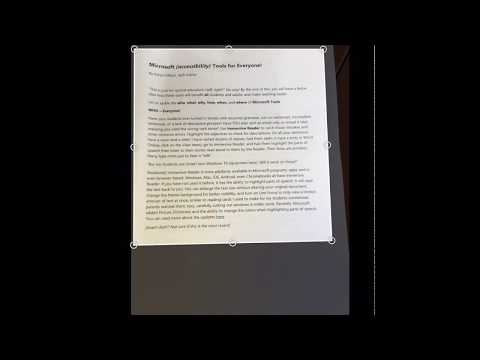 Office Lens on iPad Tutorial