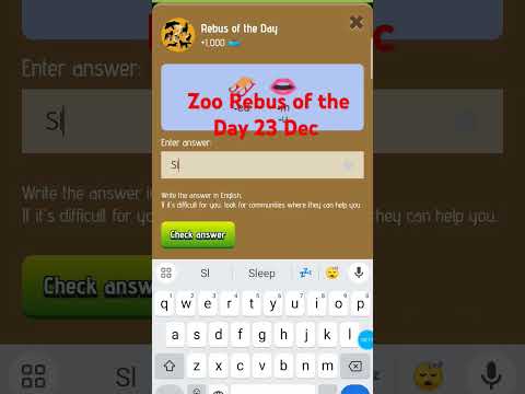 Zoo Rebus of the Day 23 Dec   #zooairdrop. #zoodailycombo