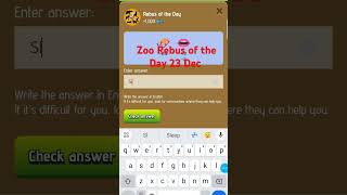 Zoo Rebus of the Day 23 Dec   #zooairdrop. #zoodailycombo