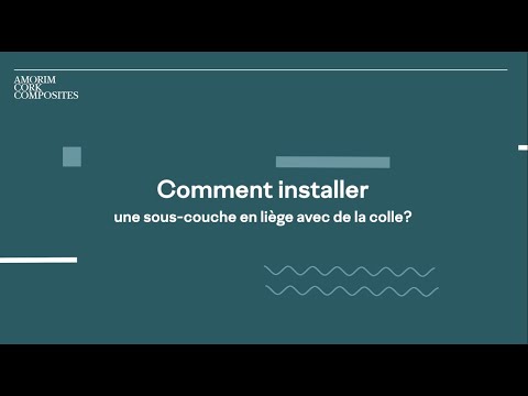 Comment installer une sous couche en liège avec de la colle?