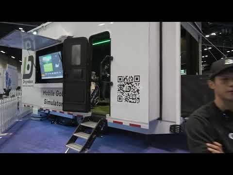 Dryvebox Mobile Golf Simulator at the 2024 PGA Merchandise Show