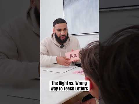 The Right vs. Wrong Way to Teach Letters #shorts