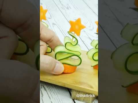 Cucumber Cutting | Food Decoration Ideas #SHORTS