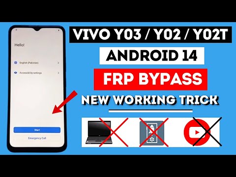 Vivo Y03/YO2/YO2T Frp Bypass Without Pc | All Vivo Android 14 Frp Unlock 2024 New Security Update