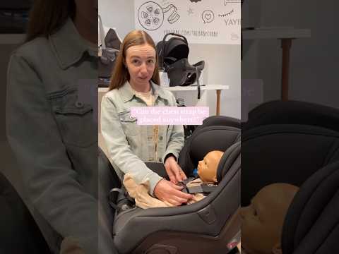 Correct car seat chest clip placement is SO important!! #shortvideo #short #shorts #babyproducts