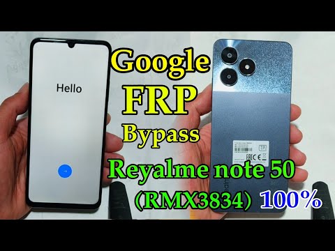 Realme note 50 Google FRP Bypass Android 13 (RMX3834)