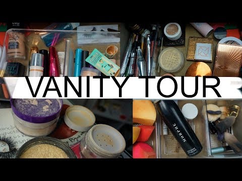 MAKEUP VANITY TOUR MY MOST USED PRODUCTS!!!