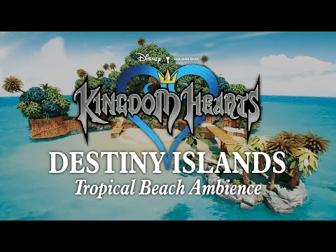 Destiny Islands | Tropical Beach Ambience: Upbeat Kingdom Hearts Music for Relaxation & Happiness