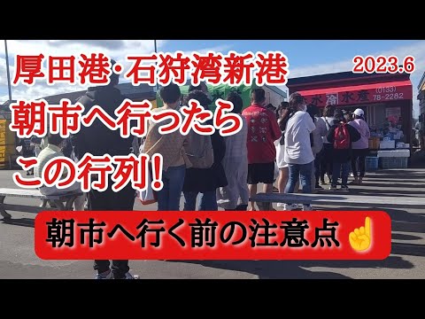 【北海道】朝市行ったら様子が変だぞ！？6月の朝市情報🐟️