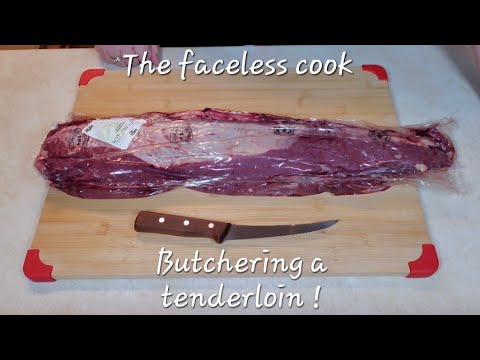 2-17-24 My returning video.  Butchering a whole beef tenderloin.