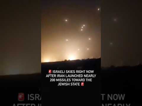 IRAN ATTACKED ISRAEL WITH NEARLY 200 MISSILES