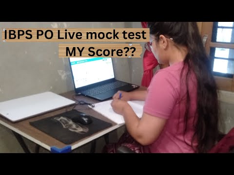 IBPS PO Mock test score . My score??  #ibpspo2024 #ibpspo #bankingexam #banking