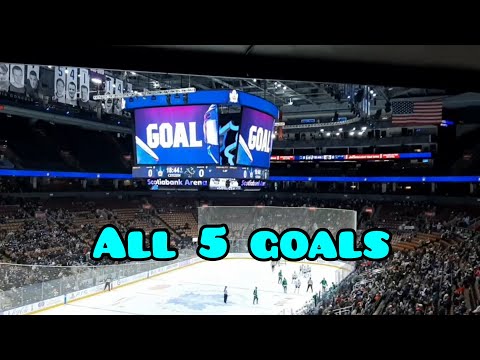 ALL 5 TORONTO MARLIES GOALS LIVE Vs Canucks November 19th 2022