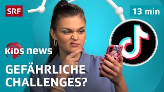 SRF Kids News: TikTok-Challenges – Spass, Risiko & die Macht des Algorithmus | Kindervideos