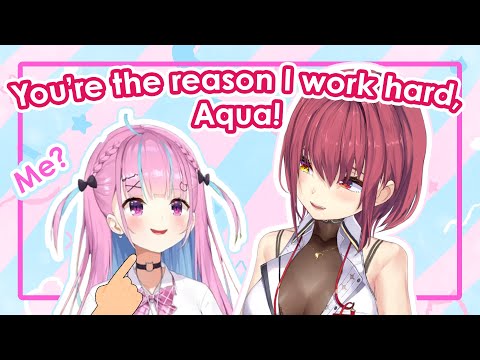 Marine changed her approach to hololive work because of Aqua [ENG sub]