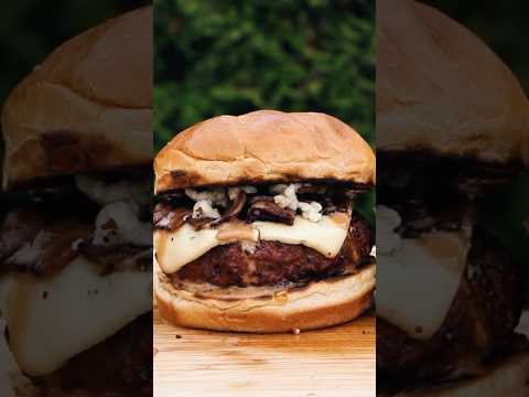 The BEST Steakhouse Bacon Blue cheese Burger #shorts