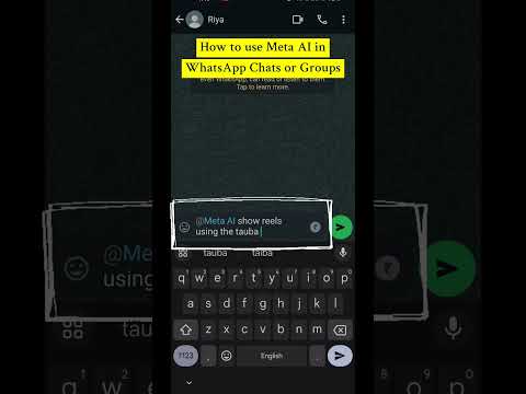 How to use Meta AI in WhatsApp Chats or Groups #whatsapp #ai #howto