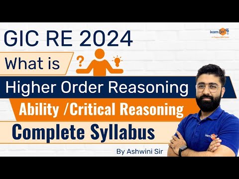 GIC Recruitment 2024 | GIC Reasoning Syllabus | Critical Reasoning Explained | By Ashwini Sir