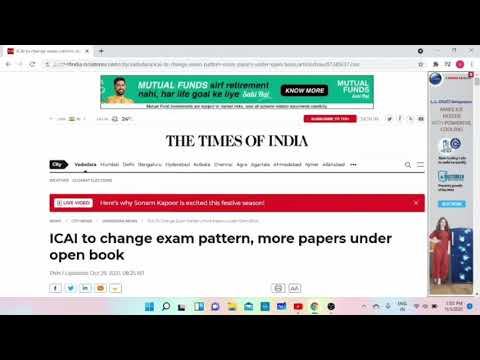 Breaking News | ICAI To Change Exam Pattern | Under Open Book Exams