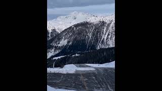 One of world's shortest runways (537 meters, 18.6% gradient): Courchevel Altiport in French Alps