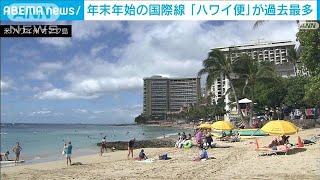 年末年始「ハワイ便」が過去最多　円安でも“海外旅行”予約好調(2024年12月23日)