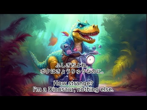 Children’s Book Read aloud "I am a Dinosaur but... " Japanese learning / JPN subtitle picture book