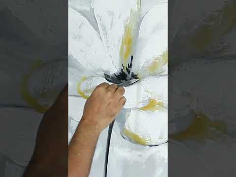 Pintando Flores con pintura acrilica