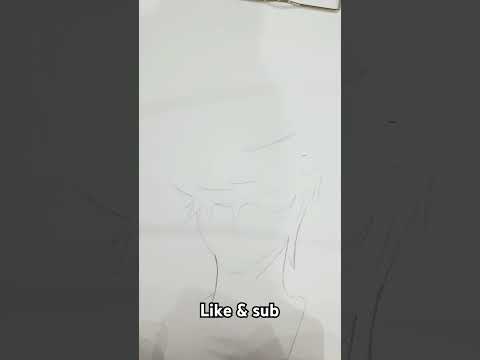 drawing anime monkey D luffy #anime #art #shorts #short #shortvideo #viralvideo #video