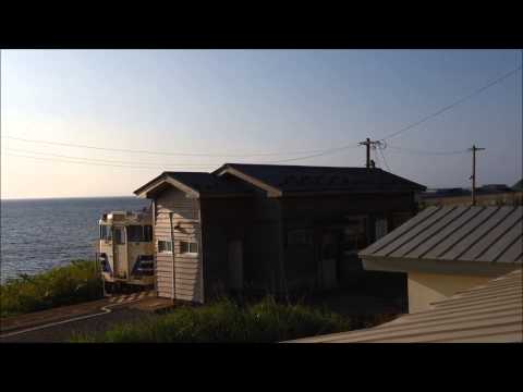 Japanese Local Train "GONO-Line" TODOROKI Station