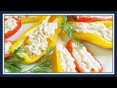 Creamy Salmon Filled Mini Peppers