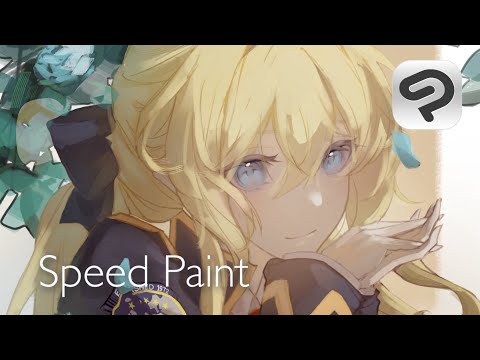 【Speed Paint】clip studio paintで厚塗りイラスト【イラストメイキング】【skeb依頼絵】