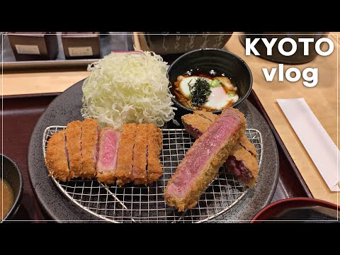 [일본 vlog] 규카츠를 맛있게 먹는 5가지 방법 / 히레카츠(안심) / 교토카츠규 교토역앞점 / 교토 맛집