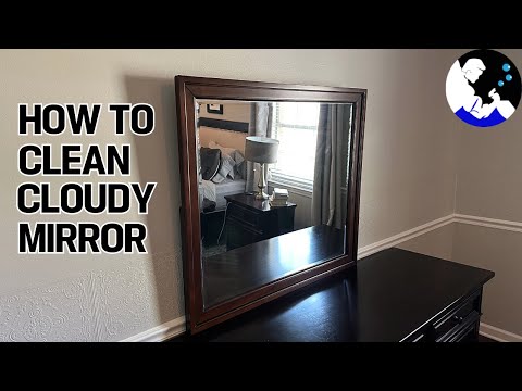 How to Clean a CLOUDY HAZY Mirror in Your Bedroom!!