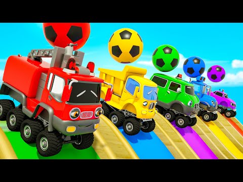 Baby Shark Song - Soccer ball shaped wheels - Baby Nursery Rhymes & Kids Songs#3