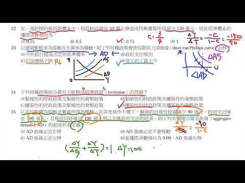 公職考試解題 - 111年度地方特考四等財經廉政經濟學概要與財政學概要選擇題 3/5