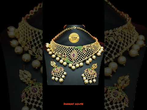 Choker necklace designs||new model choker necklace||dharas house||#shorts