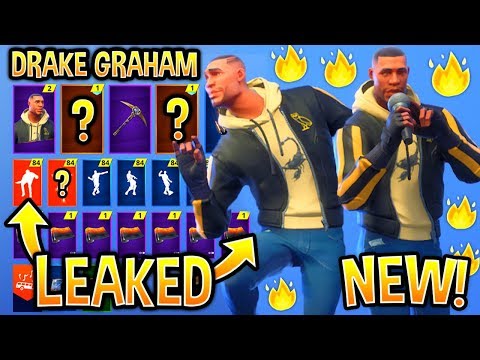 *NEW* "DRAKE" Skin showcase With All Popular Dances & Emotes..!