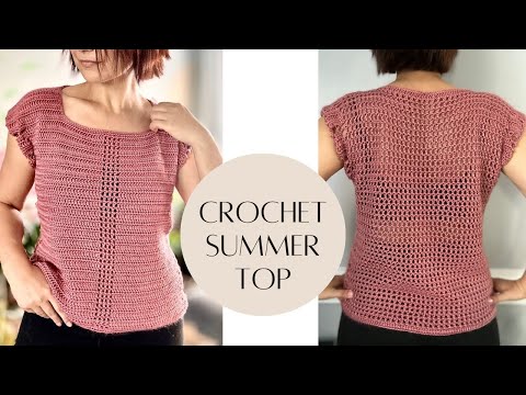 Sleeveless Crochet Summer Top | Filet Crochet