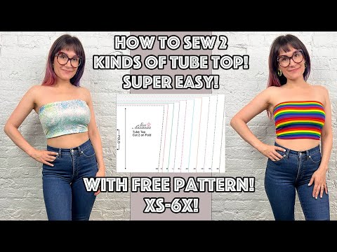 Easy DIY Tube Top With Free Sewing Pattern!