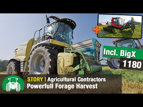 ETA JAN Agricultural Contractors Part 2: Forage Harvesting and Fertilisation | Krone BiG X 1180